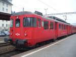 SZU - Triebwagen BDe 4/4 576 596-1 in Langnau-Gatikon am 15.02.2008