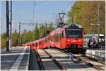 Neue Stadler-Pendelzüge 515 und 516 auf dem Uetliberg.