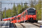 Neue Stadler-Pendelzüge 515 und 516 auf dem Uetliberg.