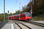 SZU Zweispannungstriebzug Be510 bei der Einfahrt in die Endstation Uetliberg  (810m.ü.M.)22.10.16