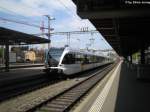 RABe 526 761-2 + 526 701-8 ''Kt. Thurgau'' als Dienstzug bei der Durchfahrt in Winterthur am 20.4.09