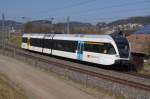 RABe 526 736-4 fhrt am 16.3.12 von Eschlikon Richtung Sirnach.