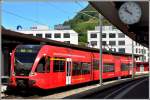  S12 24237 nach Chur mit RABe 526 779-4 in Sargans. Eine angenehme Abwechslung vom üblichen Thurbo Weiss. (08.05.2014)