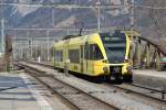 Regiopendel der S12 Sargans-Chur-Sargans,bei der Ausfahrt in Landquart.20.02.15