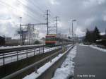 S29 mit Bt 50 46 29-35 224, RABe 526 687 und 689 am 24.3.07 in Oberwinterthur