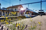 RABe 526 703-4 fährt als S2 23257 (St. Gallen - Altstätten SG) aus dem Bahnhof St. Margrethen aus.
Aufgenommen am 18.7.2016.