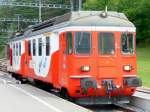 TMR 1435 mm - Triebwagen ABDe 4/4 537 507-6 im Bahnhof von Sembrancher am 01.09.2008