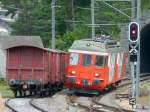 TMR 1435 mm - Triebwagen ABDe 4/4 537 507-6 Bei der einfahrt in den Bahnhof von Sembrancher am 01.09.2008