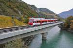 Aufgrund der Zusammenarbeit von der SBB und der TMR im Regionalnetz Region Alps verkehren z.