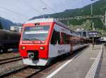 TMR / MO - Triebwagen RABe 94 85 7525 041-0 im Bahnhof von Martigny am 31.05.2015