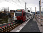 tpf - Triebzug ABe 2/4 101 + B 101 + Be 2/4  101 bei der einfahrt im Provisorischen Bahnhof Bulle am 19.12.2020 ( Bhf Bulle wird Grosszügig umgebaut )