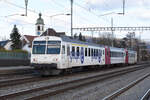 ABt 50 36 35-33 383-7 der tpf durchfährt den Bahnhof Rupperswil. Die Aufnahme stammt vom 07.02.2022.