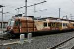 Der neue TPF  ChocolatExpress  RBDe 560 235 am 28.8.23 im Bhf Bulle.