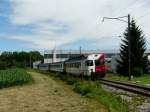 tpf - Regio von Murten nach Neuchatel unterwegs bei Muntelier-Lwenberg am 25.06.2011