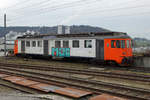 TPF: Diensttriebwagen Xe 94 85 7537 176-0 ehemals MThB/Thurbo  Stadt Wil  in Courtepin abgestellt am 24. November 2016.
Foto: Walter Ruetsch