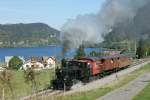 E 3/3 8523 mit dem letzten Dampfzug der Saison.
(04.10.2009)