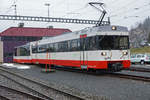 Transports Publics Neuchâtelois (Transports publics neuchâtelois)/trans N/CMN.
An einem Schlechtwettertag bei Regen, Wind, Kälte und  sehr schlechten Lichtverhältnissen auf der Strecke La Chaux-de-Fonds - Les Ponts-de-Martel unterwegs.
Impressionen vom 2. Februar 2020 mit dem BDe 4/4 6 und dem sehr selten im Einsatz stehenden Salonsteuerwagen ASt 21.
Die Fotostandorte in Les Ponts-de-Martel wurden mir ausnahmsweise erlaubt.
Foto: Walter Ruetsch 