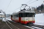 BDe 4/4  3 der TRN aufgenommen am 16.02.2009 in Les Brenets.