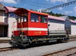 CMN/TRN/TransN - Tm 2/2 11 extra Herausgeholt aus dem Depot für die Fotografen im Bahnhofsareal in  Le Ponts de Martel am 31.05.2014