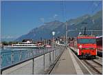 Die Zentralbahn Brünig HGe 101 966-0 schiebt in Brienz einen Verstärkungs Zug Luzern-Interlaken aus dem Bahnhof am See.

30. Juni 2018
