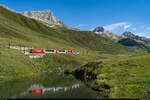 MGB HGe 4/4 II 105 / Nätschen, 5. Juli 2026<br>
Glacier Express 901 St. Moritz - Brig