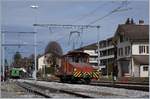 Allein um den von der B-C G 2x 2/2 105 in Palézieux eingetroffenen Dampfzug zu rangieren (und natürlich zur Freude der Fotografen) reiste der GFM Te 4/4 14 nach Palézieux.