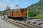 Zu meiner Freude stand an diesem Sonntag, wieder einmal die faszinierende Bernina Bahn Ge 4/4 81 im Einsatz; das Bild zeigt die Lok beim Umfahren in Blonay.