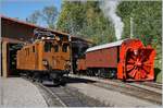 50 Jahre Blonay Chamby - MEGA BERNINA FESTIVAL: Das  Alignement  in seiner Gesamtheit genial, hat aber auf zwei Loks beschränkt auch seine Reize: Die Bahn Bernina Bahn Ge 4/4 81 der Blonay Chamby