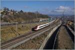 Ein SBB ICN RABe 500 ist auf dem Weg von Genève nach St.Gallen.