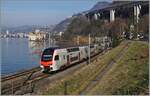 Ein SBB RABe 512 ist als RE 33 18413 ist auf dem Weg von Annemasse nach St-Maurice und zeigt sich kurz vor Villeneuve bei KM 28.155 vor dem Hintergrund des Château de Chillon.


1. Januar 2026