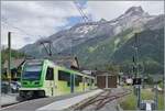 Vor dem Hintergrund der m�chtigen Berge beendet der TPC ASD ABe 4/8 471 als R 71 448 seine Fahrt in Les Diablerts. 

15. Juni 2026