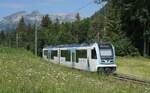 Kurz nach der kleinen Haltestelle Plan Morier ist der TPC ASD ABe 4/8 473 als R71 435 auf dem Weg von Les Diablerets nach Aigle. 

15. Juni 2026