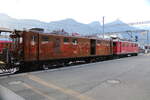 Für 1 Jahr zurück in ihrer alten Heimat Graubünden.Überführung der RhB Gleichstromlok ex.Berninabahn Ge 4/4 Nr.81 (1916) nach Pontresina.Sie kam per Strassentransport von der