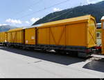 Sersa / RhB - Güterwagen P 10157 abgestellt in Davos am 30.07.2018