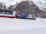 Die Ge 4/4 III 649  20 minuten  fahrt mit ein Regioexpress von Sankt-Moritz nach Chur.
