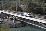 Medienanlass am Tag der Belastungsprobe der neuen Hinterrheinbrücke in Reichenau-Tamins.