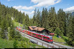 RhB Allegra 3503 mit Regio Klosters - Davos am 12. Juni 2020 bei Cavadürli.
