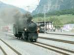 Bahnhofsfest in Chur,Dampflok G 4/5 107  Albula  beim umsetzen in Untervaz/Trimmis.24.05.08
