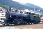 RhB - G 4/5 107 am 25.06.1994 in DISENTIS - DAMPFLOK - Baujahr 1906 - SLM 1709 - Gewicht 68,00t - 590 KW - LP 13,97m - zulssige Geschwindigkeit 45 km/h.