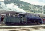 RhB - G 4/5 108 am 31.08.1996 in SAMEDAN - DAMPFLOK - Baujahr 1906 - SLM 1710 - Gewicht 68,00t - 590 KW - LP 13,97m - zulssige Geschwindigkeit 45 km/h  