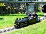 Swiss Vapeur Parc / Bouveret - Modell einer Dampflok der RhB G 4/5 118 unterwegs auf dem Areal von Swiss Vapeur Parc am 23.06.2012