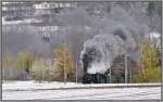 Dampfextrazug mit G 4/5 107  Albula  am Bonaduzer Stutz. (21.04.2013)