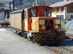 RhB - Rangierlok Tmf 2/2 90 mit Haik-v im Bahnhof von Zernez am 19.04.2007