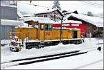 Gmf 4/4 242 in Klosters Platz. (08.01.2019)