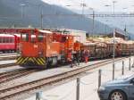 Rangierloks Tm 2/2 114 und Te 2/2 72 in Davos-Platz.