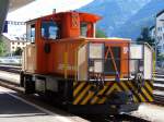 RhB - Disesllok Tmf 2/2  89  im Bahnhof von Samedan am 25.08.2007