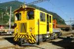 RhB - Tm 2/2 82 am 07.06.1997 in Landquart - Bahndiensttraktor mit Kran und kippbarer Ladebrcke - bernahme: 18.02.1985 - RACO1901/Cummins - 336KW - Gewicht 22,00t - Ladegewicht 4,00t - LP 8,79m -