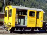RhB Bahndiensttraktor Tm 2/2 91 am 23.08.1995 in Preda, bernahme 1959 - Raco/Sr - 48 Kw - 10,4 t - LP 5,06m - V = 40/60 geschleppt