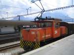 Die Ge 3/3 214 machte am 25.7.05 in Samedan einige Rangierfahrten.