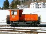 RhB - Rangierlok Tm 2/2 113 in Pontresina am 07.04.2010